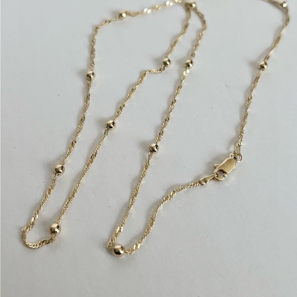 14k goldfilled bead necklace - Picture 2 of 5